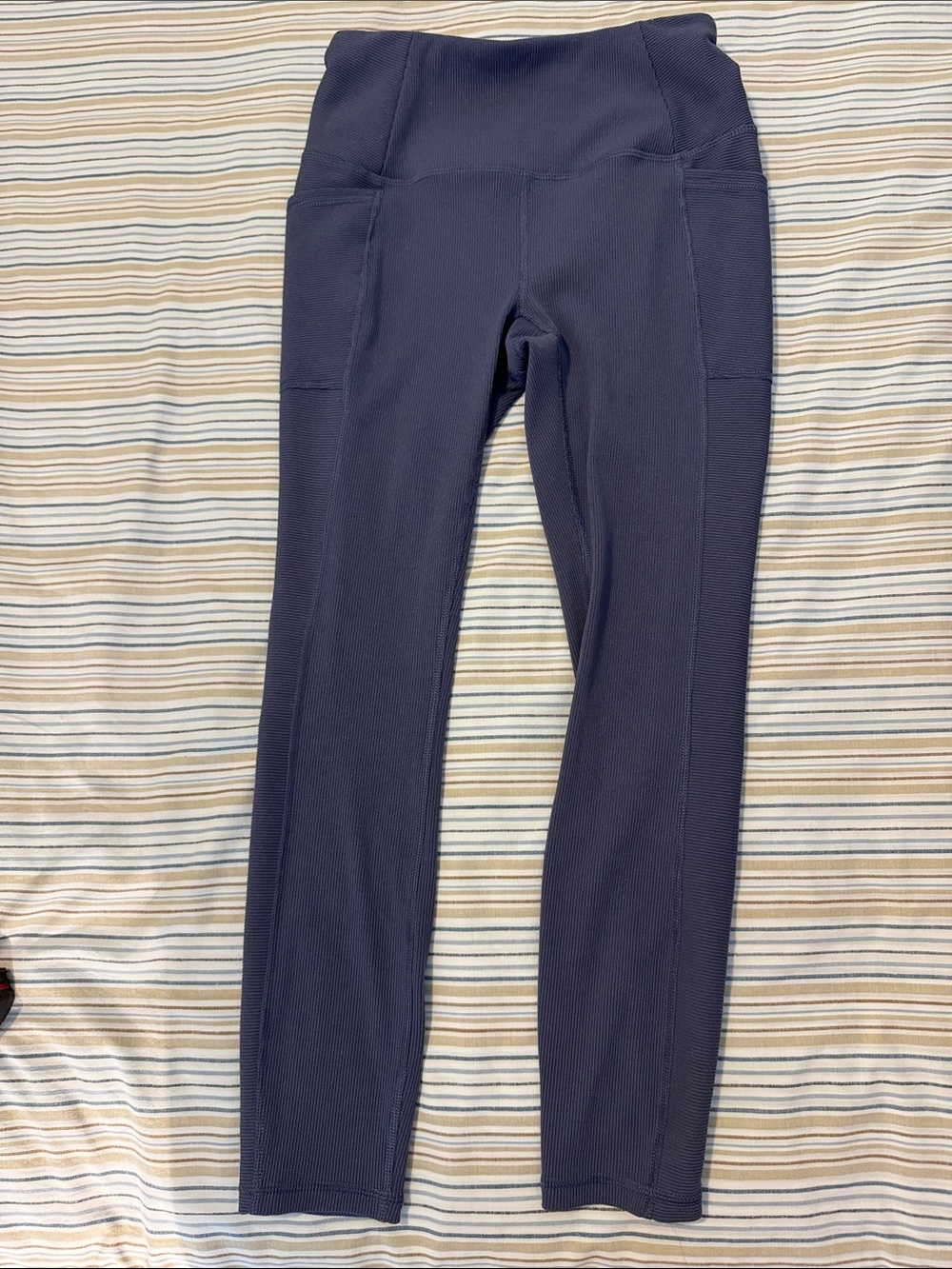 RBX High-Waist Navy Leggings with Side Pockets